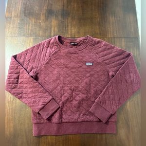 Patagonia Organic Cotton Quilted Womens Pullover Sweatshirt Size M